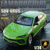 WELLY 1:24 Lamborghini Urus SUV รุ่น Mobil Paduan รถรุ่น Diecast โลหะของเล่นรถรุ่นคอลเลกชันเด็กของขวัญ