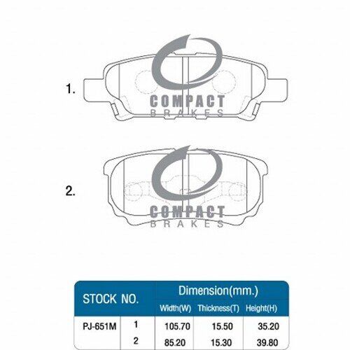 primo-ผ้าเบรคหลัง-mitsubishi-lancer-cedia-1-8-cvt-ปี-01-07-2-0-ปี-04-09-1-6-ปี-06-12-lancer-ex-1-8-ปี-09-17-dpm-651