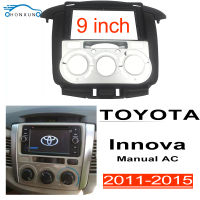 Honxun 2dinกรอบวิทยุ Toyota innova 2011-2015 หน้ากากวิทยLCD 9 นิ้ว