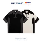 Áo Polo Local Brand Ingress thun cổ bẻ City Cycle form rộng oversize nam nữ