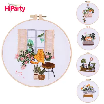 Embroidery Kits For Beginners Hand Embroidery Colorful Flower