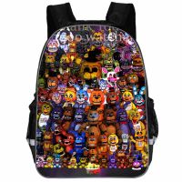 2022 FNAF Freddy Backpack Black Anime Backpacks Kids Boys Girls School Bag Travel Laptop Daypack Schoolbag Satchel