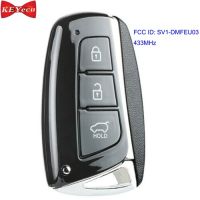 【┋】 islwpi KEYECU สำหรับ Hyundai Santa Fe 2012 2013 2014 2015รถควบคุม Key Fob 3ปุ่ม433เมกะเฮิร์ตซ์ ID: SV1-DMFEU03