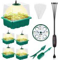 【hot】⊕✴▥  Trays Starter with Spectrum 12 Holes Per Tray Lamp for Growing Propagator