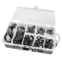 【CW】♘  75Pcs/Lot Mixed Size Fishing Rod Guide Rings Guides Set Repair