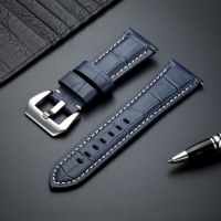 〖Bar watchband〗สายคุณภาพสูงธุรกิจลายไม้ไผ่,สายนาฬิกาหนังแท้ลำลอง20 22 24 26มม. อุปกรณ์เสริมสายรัดข้อมือ