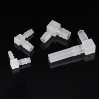 5pcs 2.4 12mm PP Plastic Reducing Elbow Pagoda Connectors Aquarium Fish Tank Air Pump Hose Joint Garden Irrigation Pipe Fittings