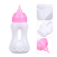 10pcs Baby Doll Bottles ขวดนมขนาดเล็กขวดน้ำผลไม้ขนาดเล็กเครื่องประดับตุ๊กตาทารก