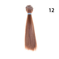 ruyifang 1pcs 15cm ความยาว natrual สีหนา1 3 1 4 1 6 BJD wigs Doll hair