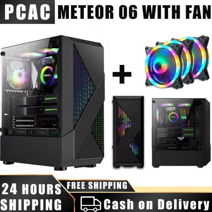 pc case 6 fans