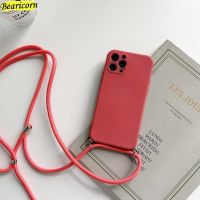 [LWF ร้อน] ▽◇❀ Crossbody สร้อยคอสายคล้องคอซิลิโคนโทรศัพท์กรณีสำหรับ Huawei P20 P30 P40 Lite P50 Pro Y6 Y7 Y8P Y9a Y9s Y9 Prime 2019