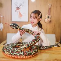 300 CM Real Life Snake Plush Toy Giant Boa Cobra Long Snake Stuffed Snake Plush Red Yellow Blue Green Creative Decor Gift