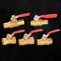 Brass Ball Valve Small Valve 6mm-12mm Hose Barb Inline Brass Water Oil Air Gas Fuel Line Shutoff Ball Valve Pipe Fittings