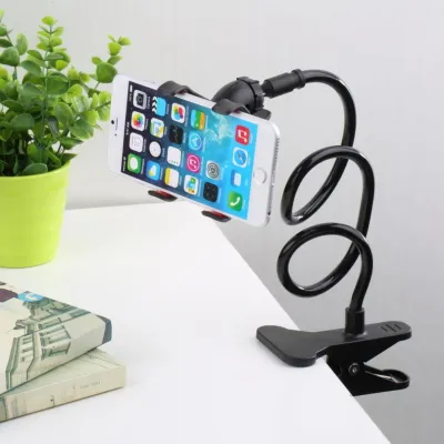 【CC】Universal Cell Phone holder Flexible Long Arm lazy Phone Holder Clamp Bed Tablet Car Mount Bracket For iPhone XS X Samsung