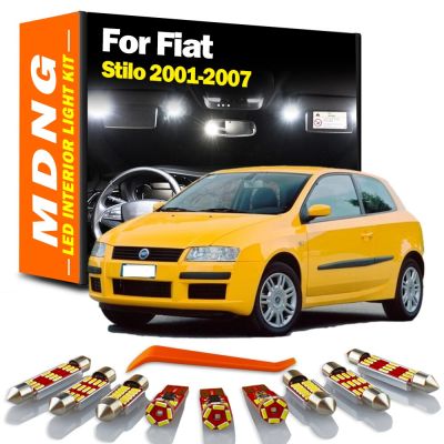 【CW】MDNG 14Pcs For Fiat Stilo 2001 2002 2003 2004 2005 2006 2007 Vehicle Lamp LED Interior Dome Map Light Kit Car Led Bulbs Canbus