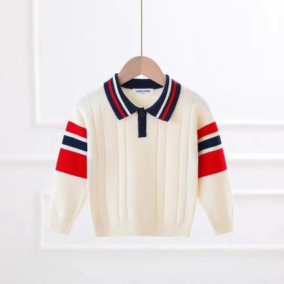 Boys Girls Knit Pullover Children Winter Clothes Boys Cotton Preppy Style Sweater Casual Chunky Cable Knit Baby Sweater Clothes