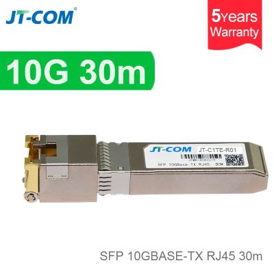 [COD] 10G RJ45 Transceiver Module 10GBase-Tx Ethernet Gpon Olt Optic FTTH Compatible with Cisco/Mikrotik 30m