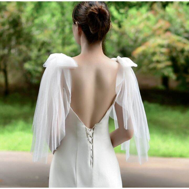 One Pair Removable Sleeves for Wedding Dress Detachable Sleeves for