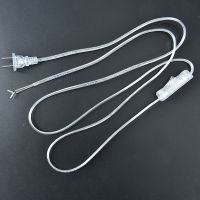 สายเคเบิล1.8ม. เปิดปิดสำหรับหลอดไฟ Led พร้อมสวิตช์ปุ่ม Eu Plug Light Switching Transparent Wire Extension Cable