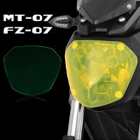 สำหรับยามาฮ่า FZ-07 MT-07 FZ07 MT07 MT 07 2013-2017 2016 2015ตัวป้องกันฝาปิดเลนส์หลอดไฟหน้าอะคริลิคสำหรับรถมอเตอร์ไซค์