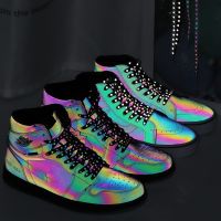 New 1 Pair Flat Reflective Runner Shoe Laces Safety Luminous Glowing Shoelaces Unisex for Sport Basketball Canvas Shoes