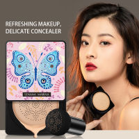 Mushroom Air Cushion คอนซีลเลอร์น้ำหนักเบา Beauty Creams Foundation Long-Lasting Makeup CC Cream Face Makeup Cushion Compact