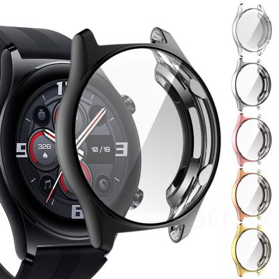 เคสป้องกัน TPU สไตล์ใหม่สำหรับนาฬิกาเกียรติยศ GS 3ฝาครอบป้องกันหน้าจอชุบสำหรับ Huawei นาฬิกาเกียรติยศ GS3กรอบปลอกแขนป้องกันแบบนิ่ม