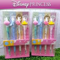 ปากกา ปากกาลบได้  Princess เจ้าหญิง 4ด้าม4 ลาย หมึกสีน้ำเงิน 0.5 มม. มาพร้อมกล่อง erasable pen (1แพ็ค)