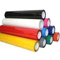 12 x5.5Yard/30cmx5m Roll PVC Heat Transfer Vinyl For T-shirt Iron PU Heat Transfer Vinyl On HTV Printing