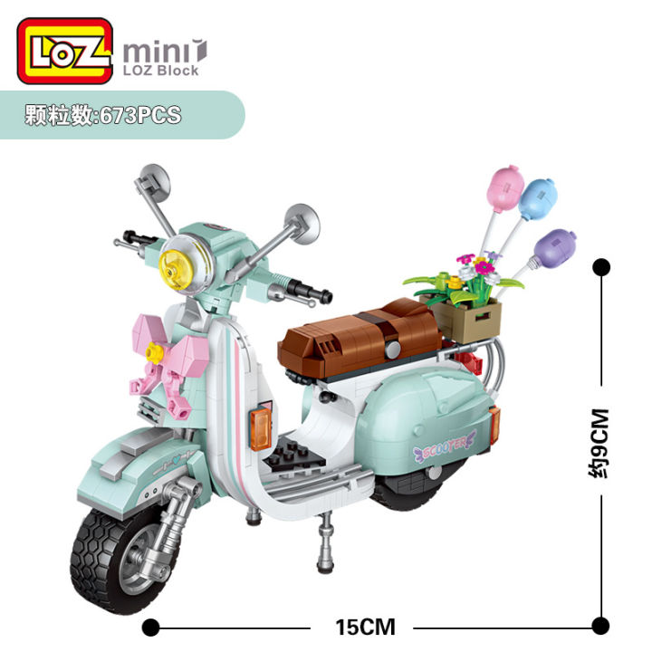 loz-mini-blocks-sheep-moto-673pcs-interestingexhibition-small-toys-relax-creator-model-car-with-collection-value-funny-gift