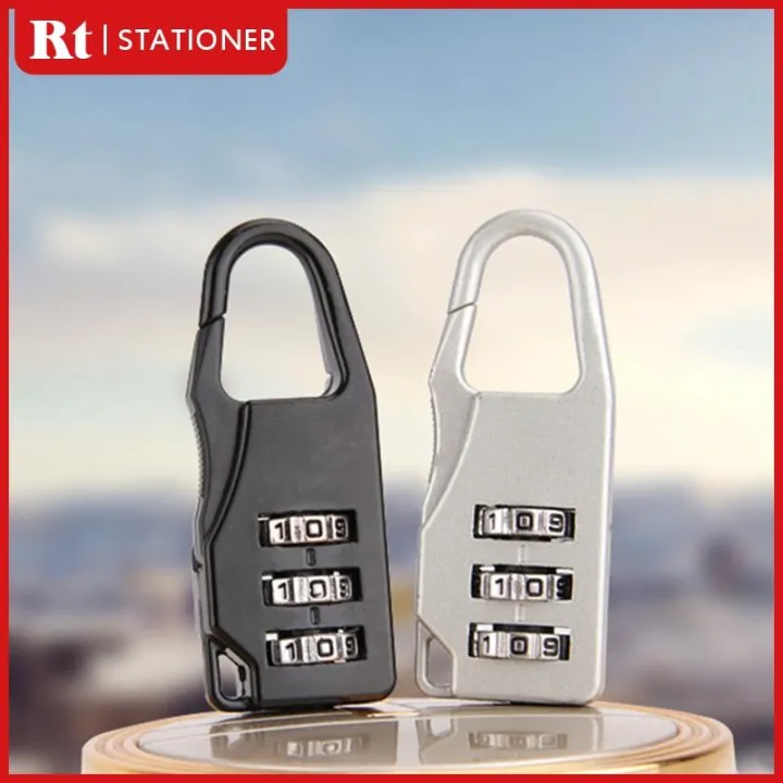 3position combination mini trunk lock travel bag lock zinc alloy trunk
