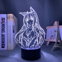 Nekopara Led ไฟกลางคืนสำหรับอุปกรณ์ตกแต่งห้องนอนของขวัญ Nightlight อะนิเมะ Waifu ตาราง3d โคมไฟ Nekopara