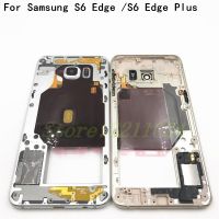 กลาง Faceplate กรอบสำหรับ Samsung Galaxy S6ขอบ G925f S6ขอบบวก G928f กลางแผ่นจอแอลซีดีสนับสนุนกรอบฝา