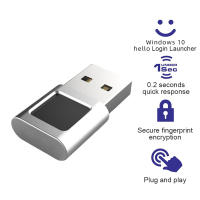 Mini USB ลายนิ้วมือ Reader โมดูลอุปกรณ์เครื่องสแกนไบโอเมตริกซ์สำหรับ Windows 10 11 Hello Dongle แล็ปท็อป PC Security Key USB Interface