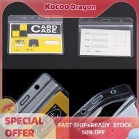 Kocoo 10ชิ้น/เซ็ต ID Badge Card 98x80mm ผู้ถือกระเป๋าพลาสติกล้างกระเป๋า HOT SALE