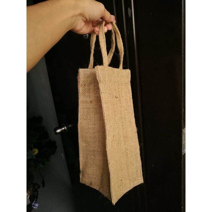 Wine Bag Abaca Jute Sinamay Burlap Made native bag abaca sinamay wine