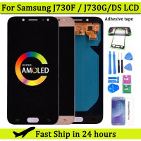 Super Amoled LCD สำหรับ Samsung Galaxy J7 Pro 2017 J730 J730F จอแสดงผล LCD และ Touch Screen Digitizer Assembly