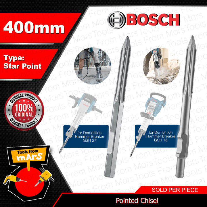 BOSCH (Star Point) RTec Pointed Chisel [SOLD PER PIECE] Concrete