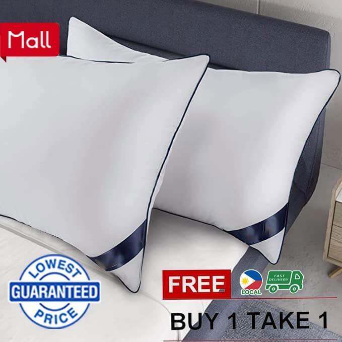 【TAO】 BUY 1 TAKE 1 Premium Hilton Hotel Pillow 42x67CM 1000Grams Camfortable Like a Hotel