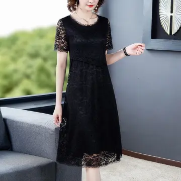 Classy black clearance lace dress