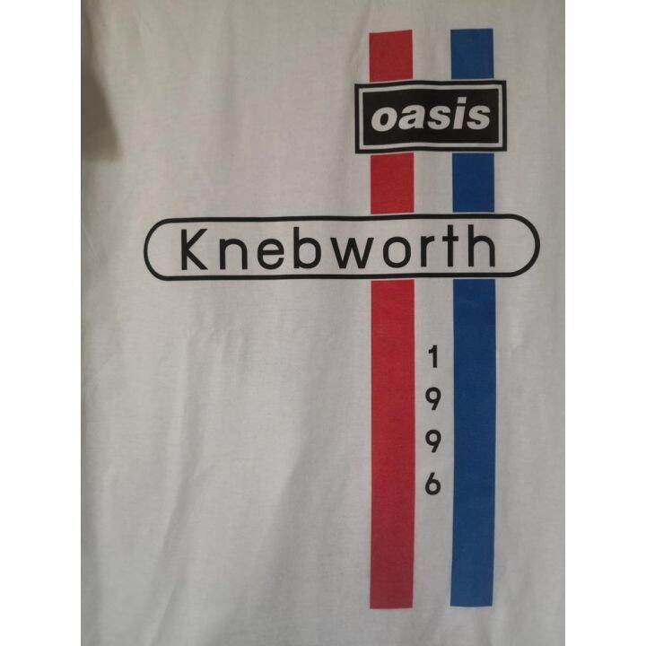 ราคาระเบิดเสื้อวงนำเข้า-oasis-knebworth-1996-britpop-blur-radiohead-suede-pulp-alternative-rock-style-vitage-t-shirt-gil