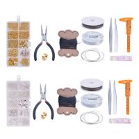 Metal Jewelry Making Supplies Set Jewelry Making Tools Accessories Set Supplies Jewelry Making Sets With Smooth Exquisite Glossy Beads for Bracelet Earring Necklace Anklet innate