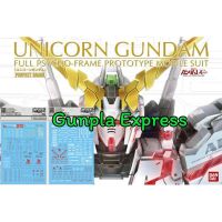 ดีคอลน้ำ Water Decal PG Unicorn Gundam