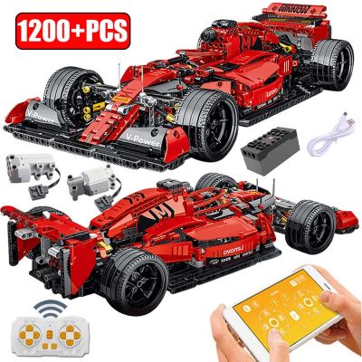 Technical F1 Sports Car Building Blocks Formula 1 Super Speed Racing Vehicle Model Or RC Bricks Toys Birthday Gift For Boyfriend