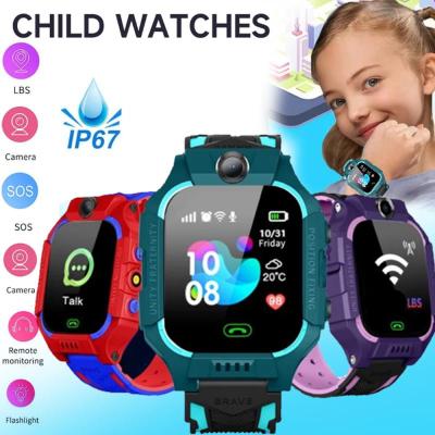 ZZOOI Q19 childrens smart watch phone calls childrens watch boy voice chat girl Sos double camera Lemfo childrens gift ios Android