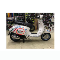 For Vespa Decal Sticker Emblem Super with the two long vents in each panel