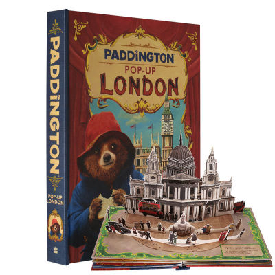 Paddington Bear 2 Trip To LondonหนังสือสเตอริโอภาษาอังกฤษOriginal Paddington Pop-Up Londonภาพยนตร์เดียวกันชื่อเด็กหนังสือสนุกปกแข็งคอลเลกชันEdition 3-6ปีสมุดภาพภาษาอังกฤษหนังสือเด็ก