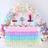 New Wedding Party Tulle Table Skirt Cover Tableware Cloth Baby Shower Party Home Decor Table Skirting Birthday Party