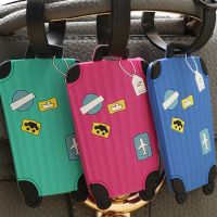 【DT】 hot  2023 New Silicone Luggage Tag PVC Letter Suitcase Name Address ID Tag Holiday Handbag Label Suitcase Travel Accessories