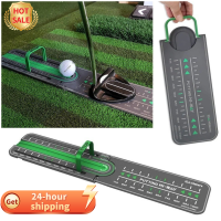 Golf Precision Distance Putting Drill Golf Putting Green Mat Putting Ball Pad Mini Putting Training Aids อุปกรณ์กอล์ฟ